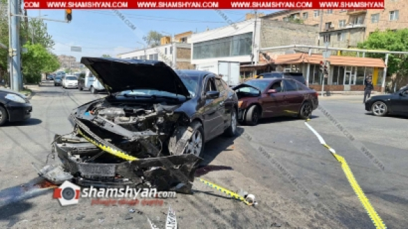 Երևանում բախվել են Hyundai Sonata-ն և Honda Accord-ը, կան վիրավորներ, օպերատիվ են գործել շտապօգնության բժիշկներն ու Երևանի գնդի պարեկները